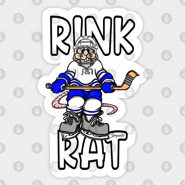 Ice Hockey RINK RAT Sticker by ScottyGaaDo